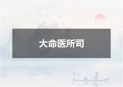 大命医所司