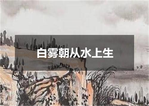 白雾朝从水上生