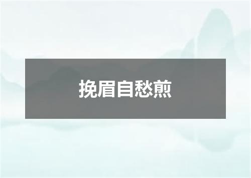 挽眉自愁煎