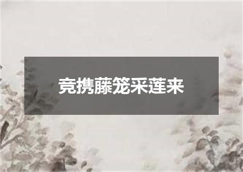 竞携藤笼采莲来