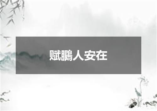 赋鵩人安在