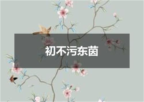 初不污东茵