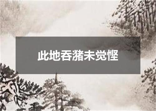此地吞潴未觉悭