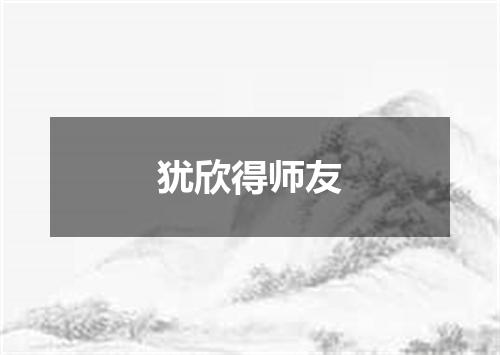 犹欣得师友