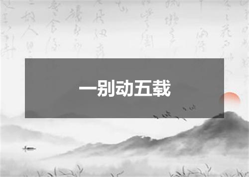 一别动五载