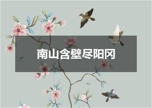 南山含壁尽阳冈