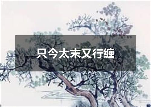只今太末又行缠