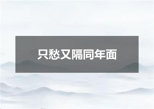 只愁又隔同年面