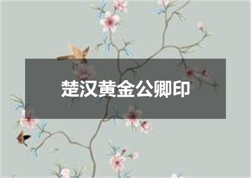 楚汉黄金公卿印