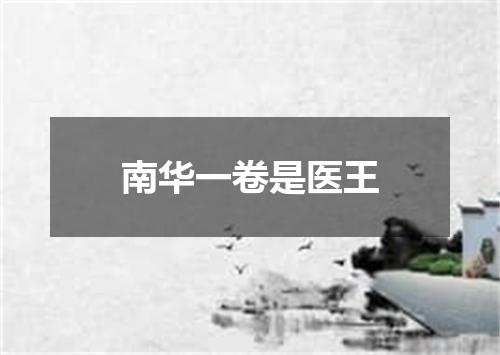南华一卷是医王