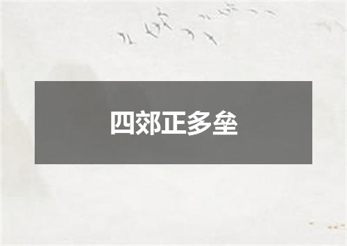 四郊正多垒
