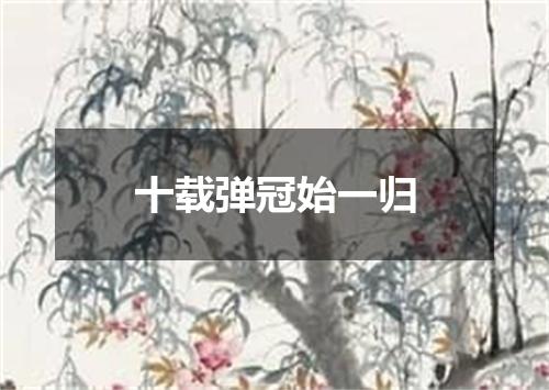 十载弹冠始一归