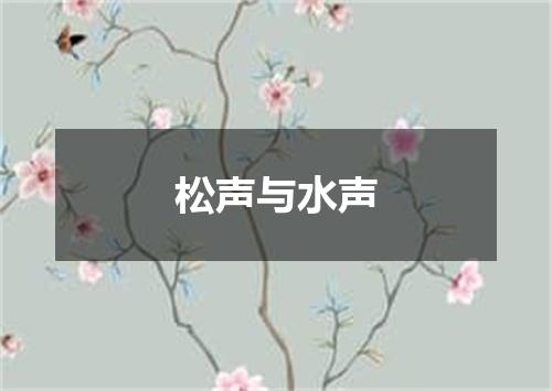 松声与水声