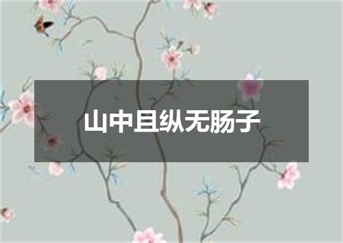 山中且纵无肠子