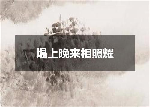 堤上晚来相照耀