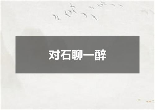 对石聊一醉