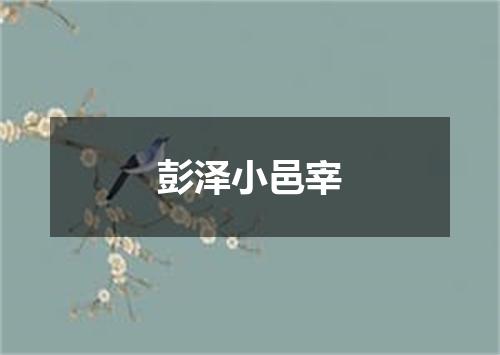 彭泽小邑宰