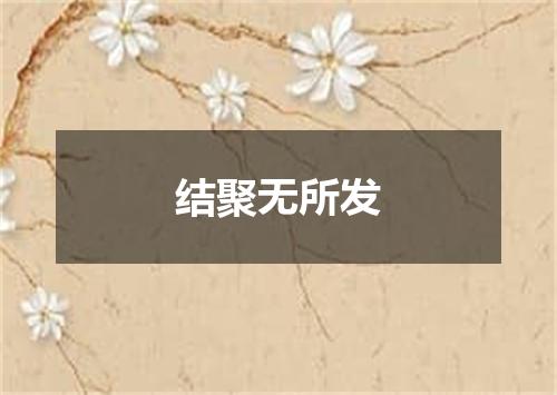 结聚无所发
