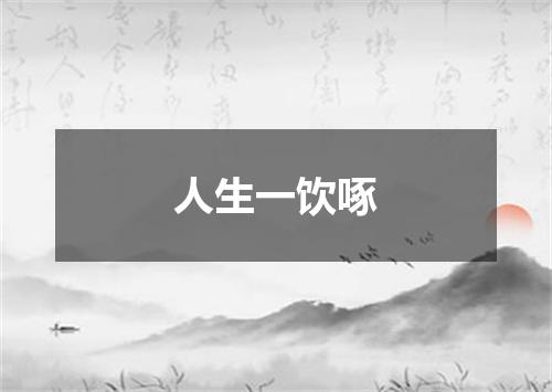 人生一饮啄