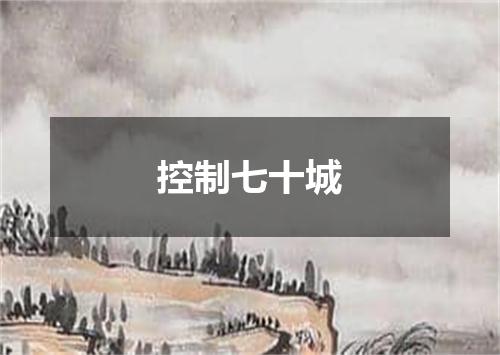 控制七十城