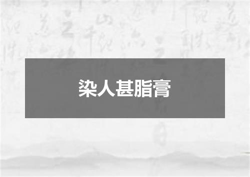 染人甚脂膏