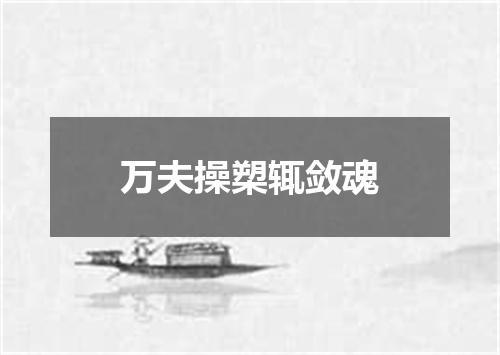 万夫操槊辄敛魂