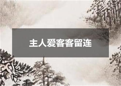主人爱客客留连