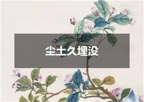 尘土久埋没