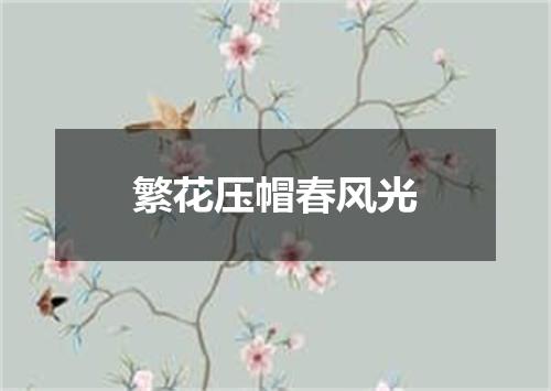 繁花压帽春风光