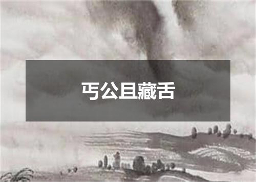 丐公且藏舌