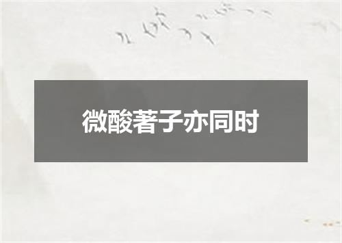 微酸著子亦同时