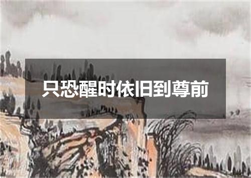 只恐醒时依旧到尊前
