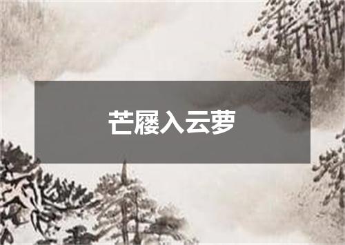 芒屦入云萝