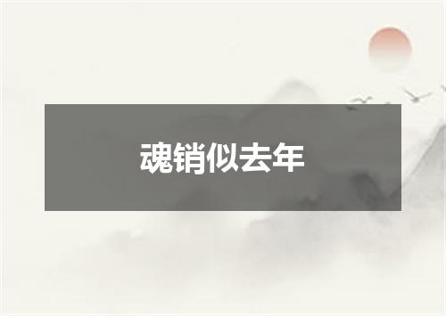 魂销似去年