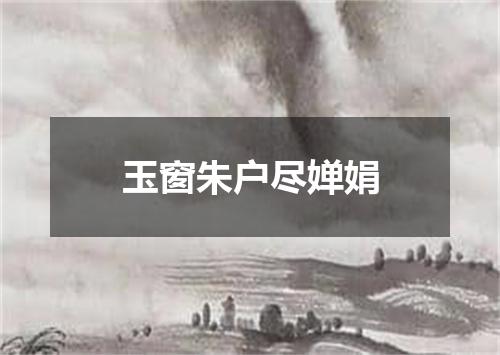 玉窗朱户尽婵娟