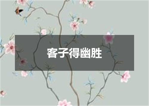 客子得幽胜