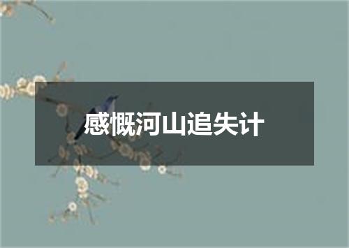 感慨河山追失计