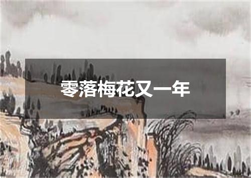 零落梅花又一年