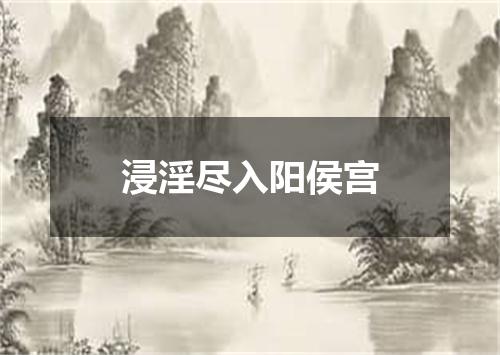 浸淫尽入阳侯宫