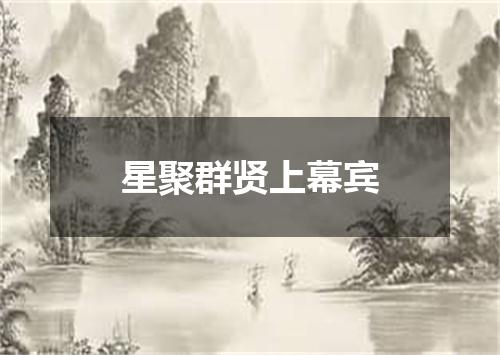 星聚群贤上幕宾