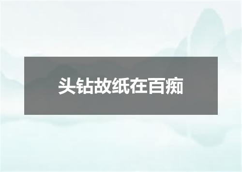 头钻故纸在百痴