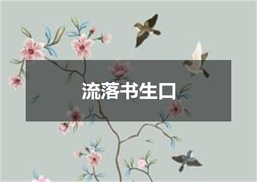 流落书生口