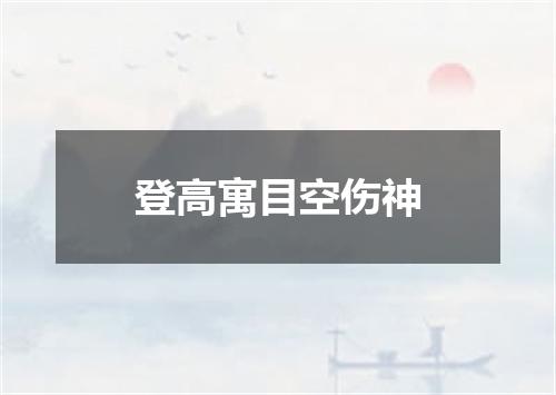登高寓目空伤神