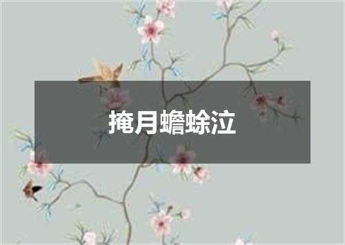 掩月蟾蜍泣