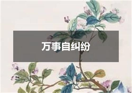 万事自纠纷