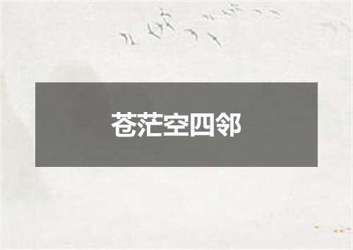 苍茫空四邻