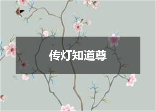 传灯知道尊