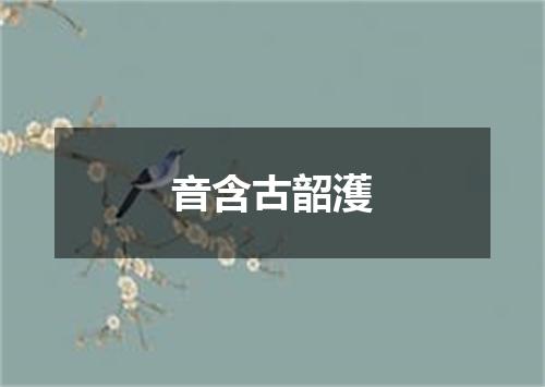 音含古韶濩