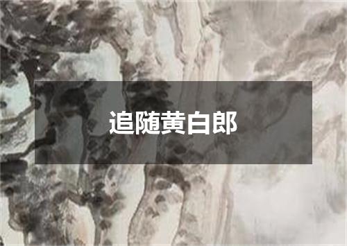 追随黄白郎