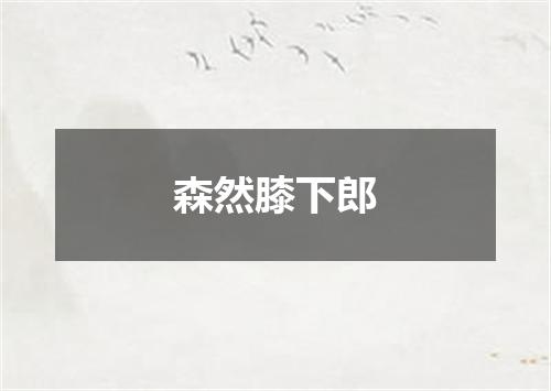森然膝下郎